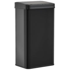 HOMCOM 50L Sensor Bin with Soft-Close Lid, Stainless Steel Automatic Touchless Motion Sensor Kitchen Bin, Black