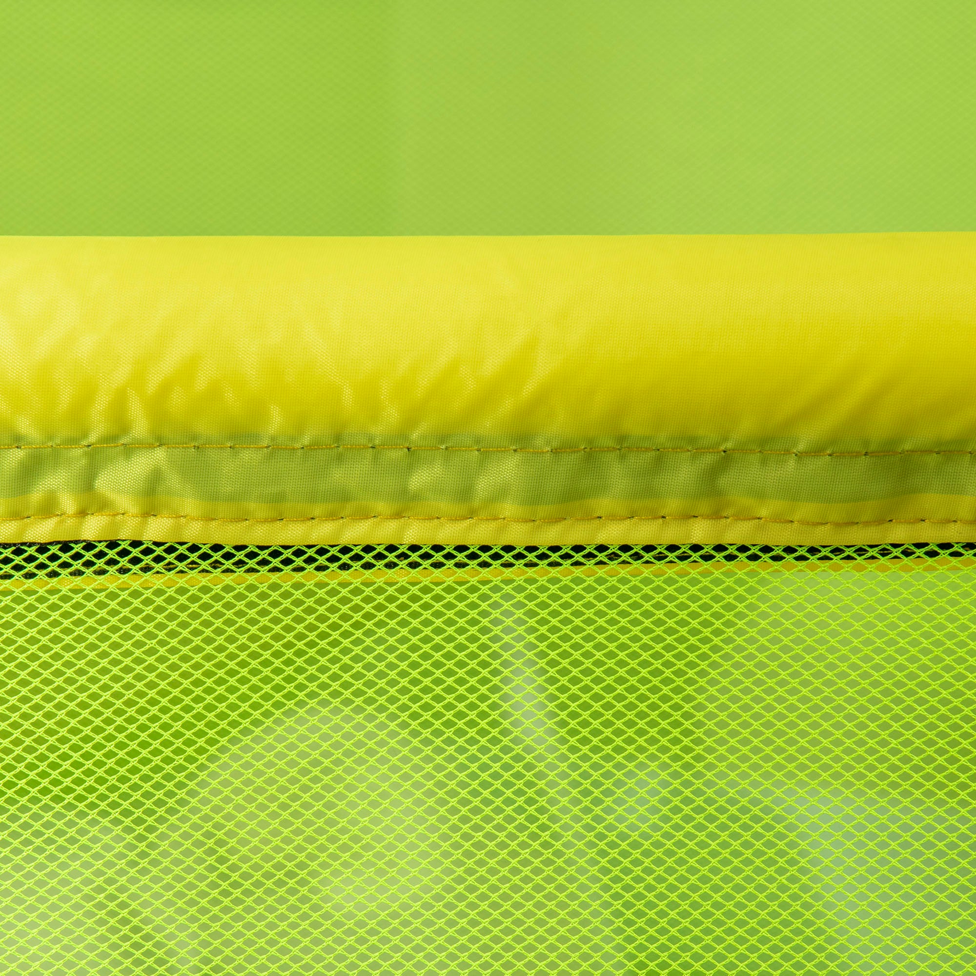 ZONEKIZ 140cm Kids Trampoline, Bungee Gym, with Safety Net, for Ages 3-10 Years - Yellow