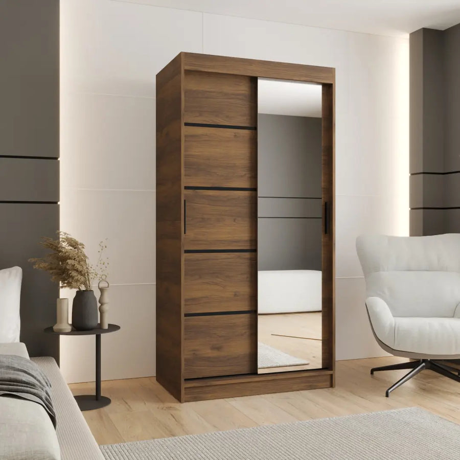 Rubino V2 Sliding Door Wardrobe 100cm