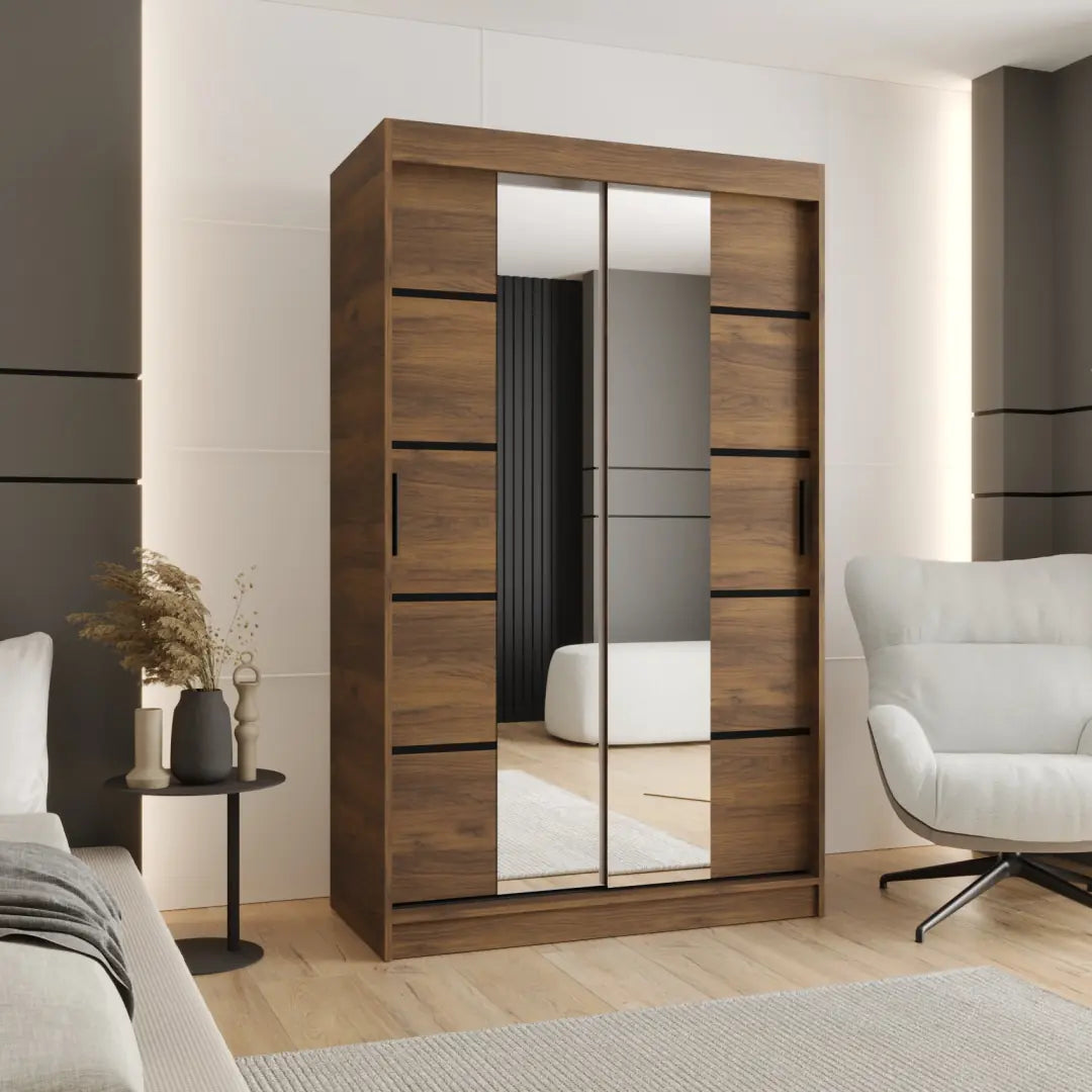 Rubino V4 Sliding Door Wardrobe 120cm