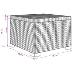 Garden Sofa Rattan Look PP