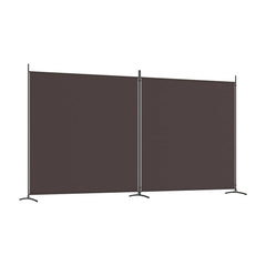 2-Panel Room Divider Brown