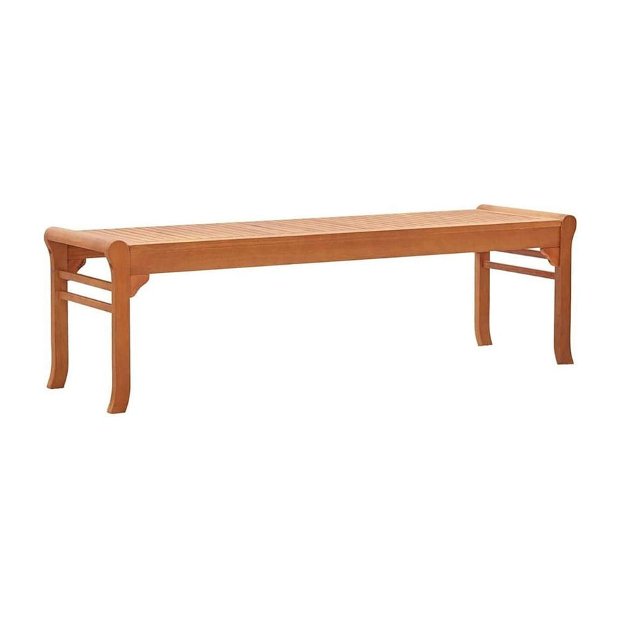 3-Seater Garden Bench 150 cm Solid Eucalyptus Wood