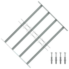 Adjustable Security Grille for Windows with 4 Crossbars 500-650 mm 1