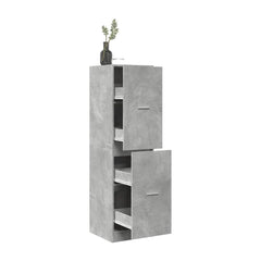 Apothecary Cabinet Concrete Grey Engineered Wood
