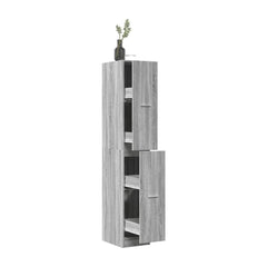 Apothecary Cabinet Grey Sonoma Engineered Wood
