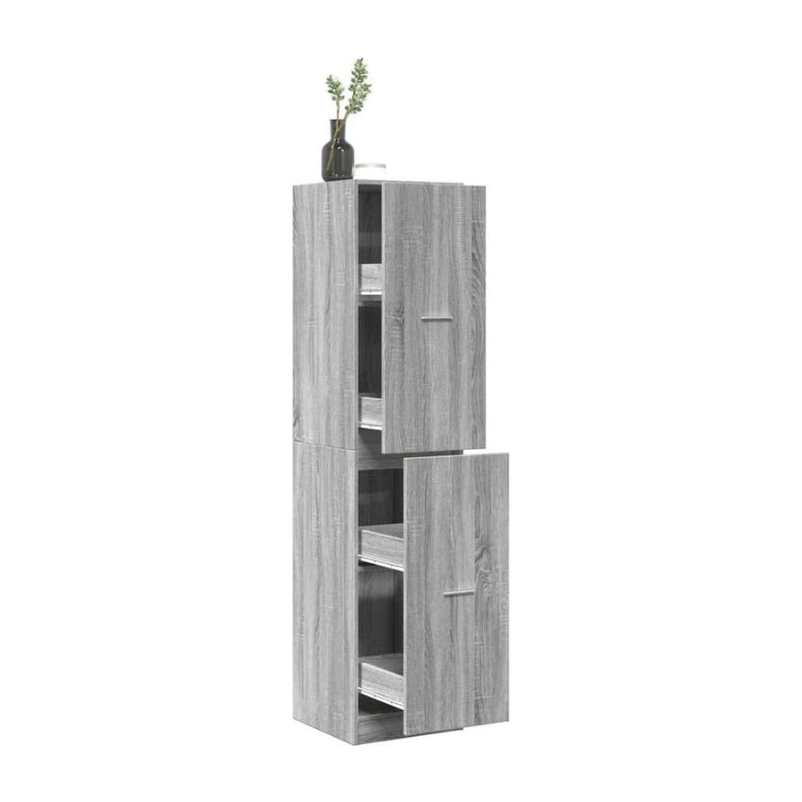 Apothecary Cabinet Grey Sonoma Engineered Wood