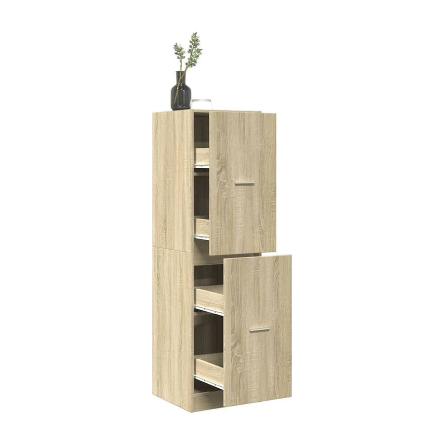 Apothecary Cabinet Sonoma Oak Engineered Wood
