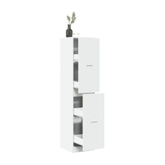 Apothecary Cabinet White Engineered Wood