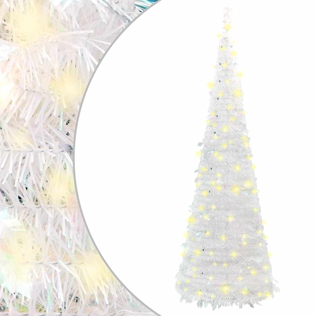 Artificial Christmas Tree Pop-up LEDs White