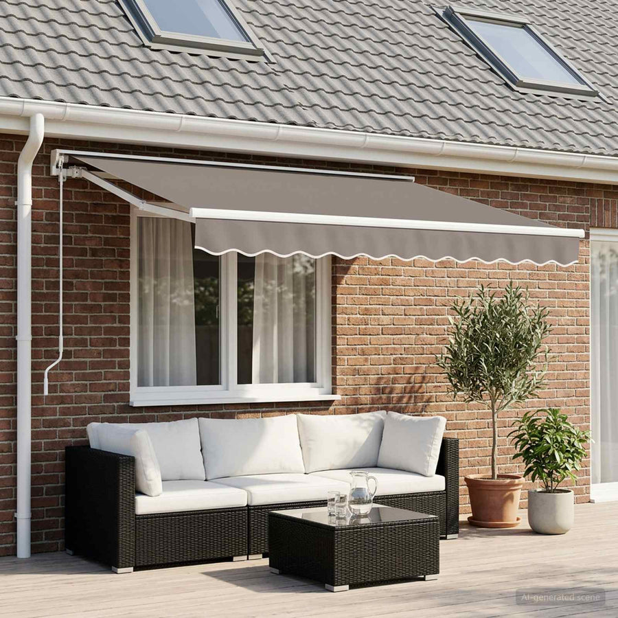 Awning Canopy Replacement for Light Grey Polyester