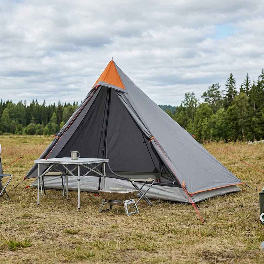 Backpacking Tent Grey and Orange