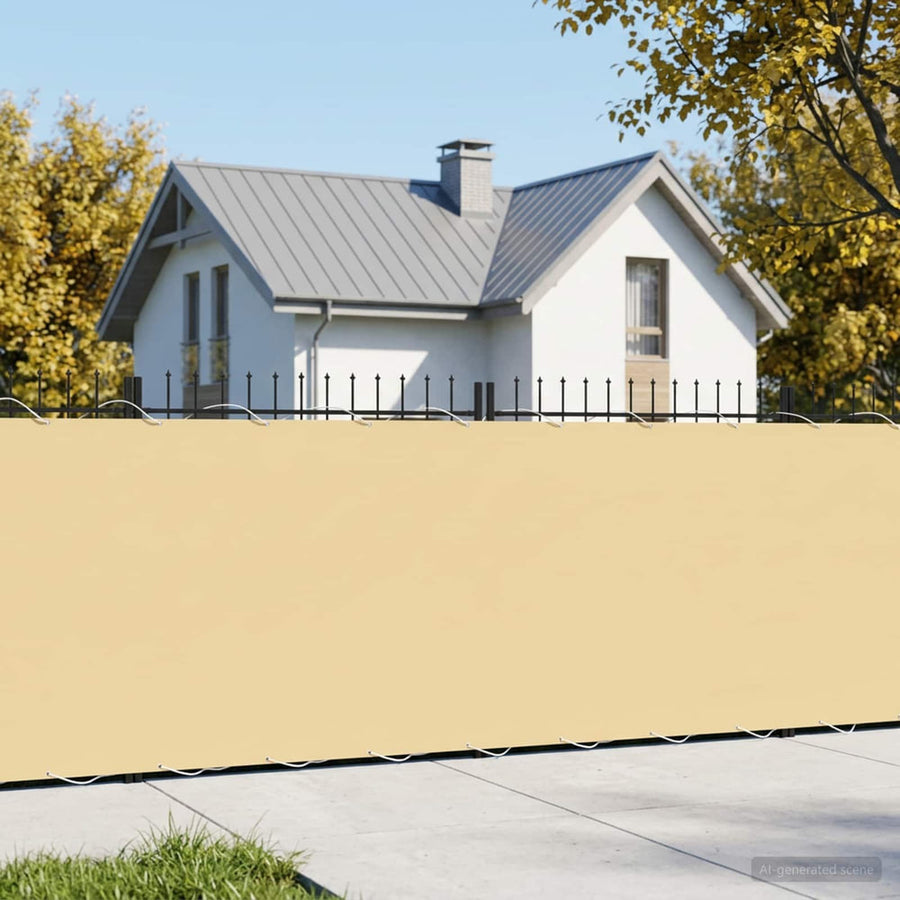 Balcony Privacy Screen with PU Coated Beige