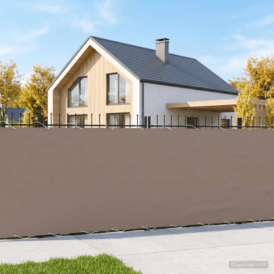Balcony Privacy Screen with PU Coated Taupe