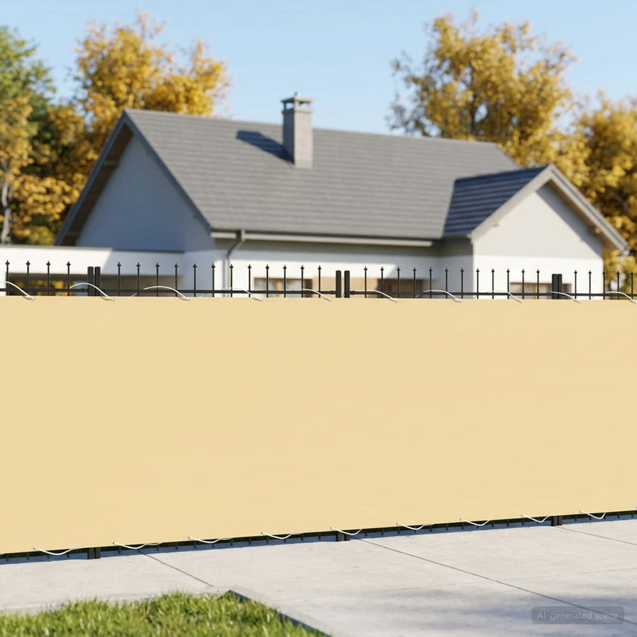 Balcony Privacy Screen with PU Coated Beige
