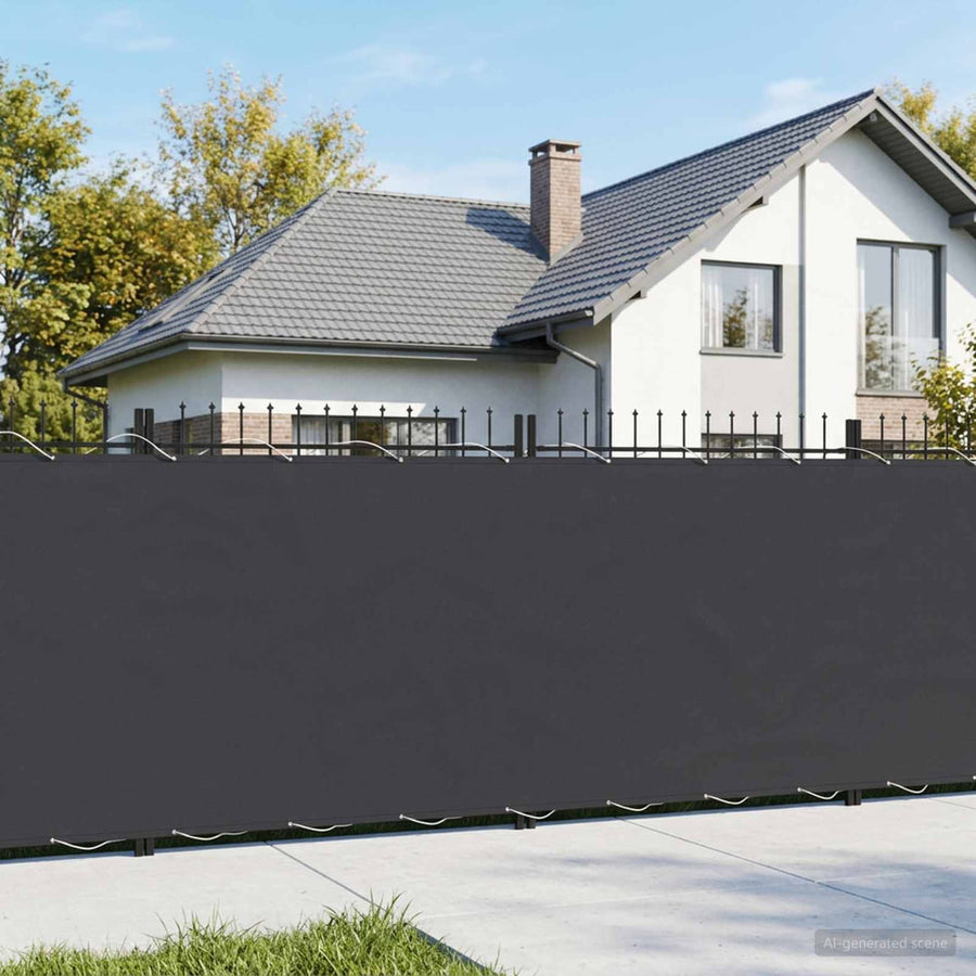 Balcony Privacy Screen with PU Coated Black