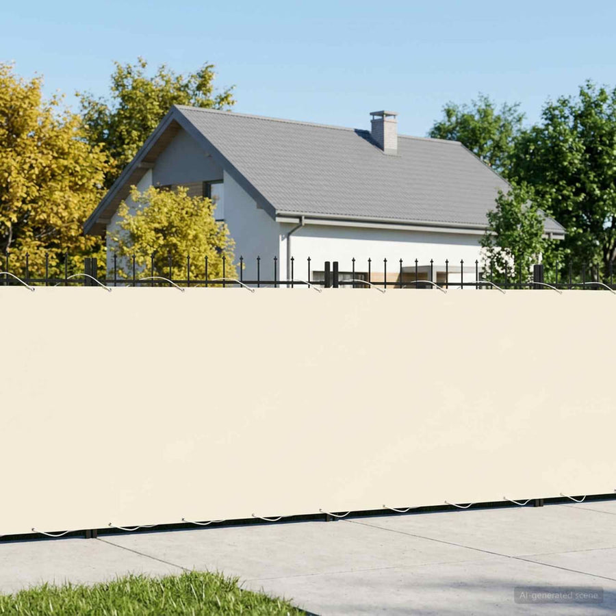 Balcony Privacy Screen with PU Coated Cream