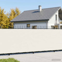 Balcony Privacy Screen Fabric PU Coated White