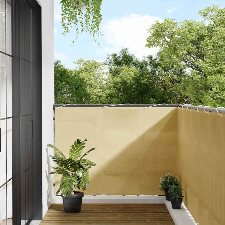 Balcony Screen Sand 100% Polyester Oxford