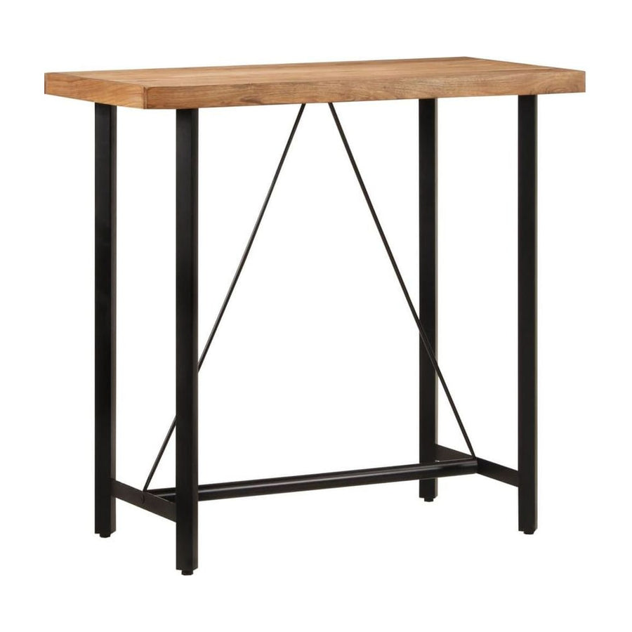 Bar Table Solid Wood Acacia and Iron