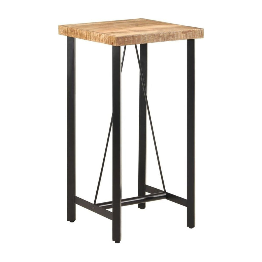 Bar Table Solid Wood Mango and Iron