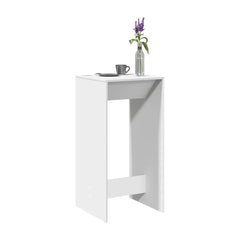 Bar Table White Engineered Wood