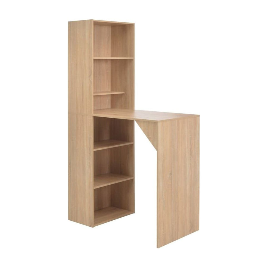 Bar Table with Cabinet Oak
