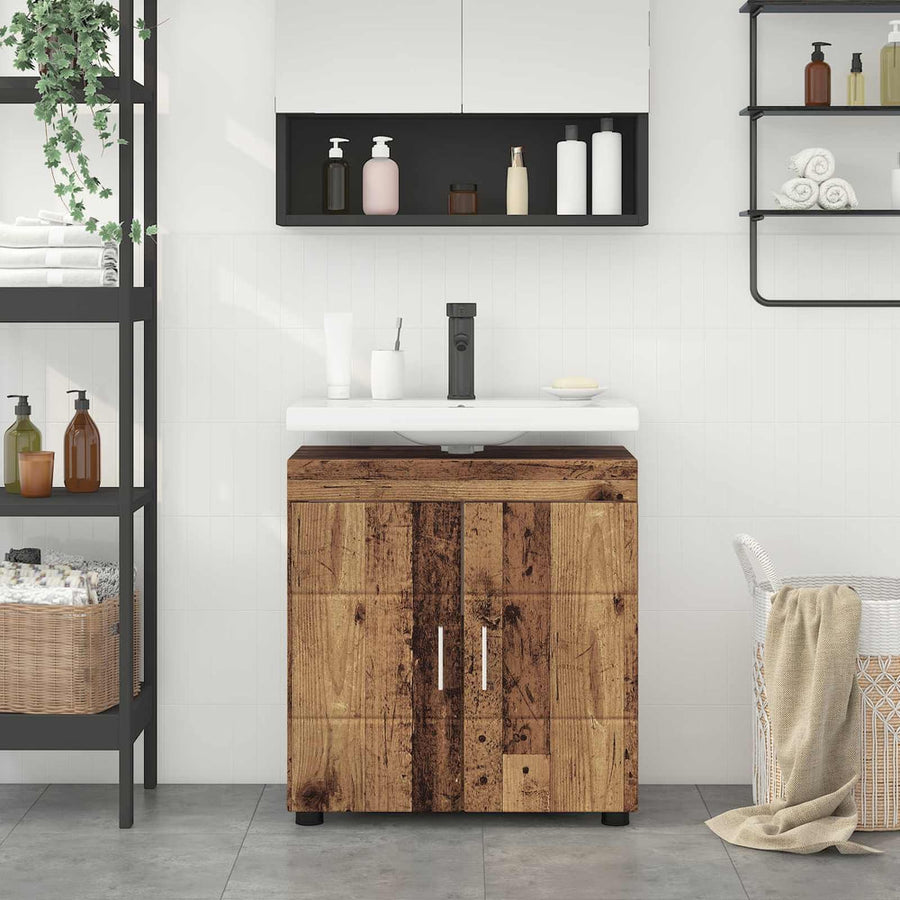 Bathroom Cabinet Set TULUM Old Wood