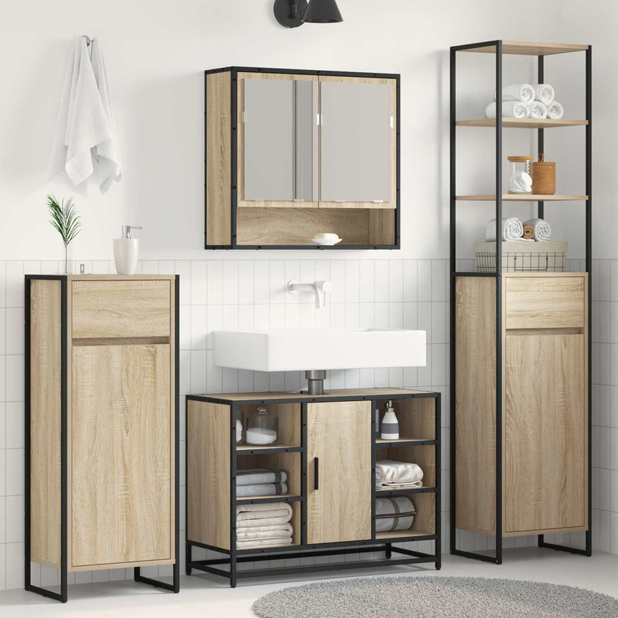 Bathroom Cabinet Sonoma Engineered Wood