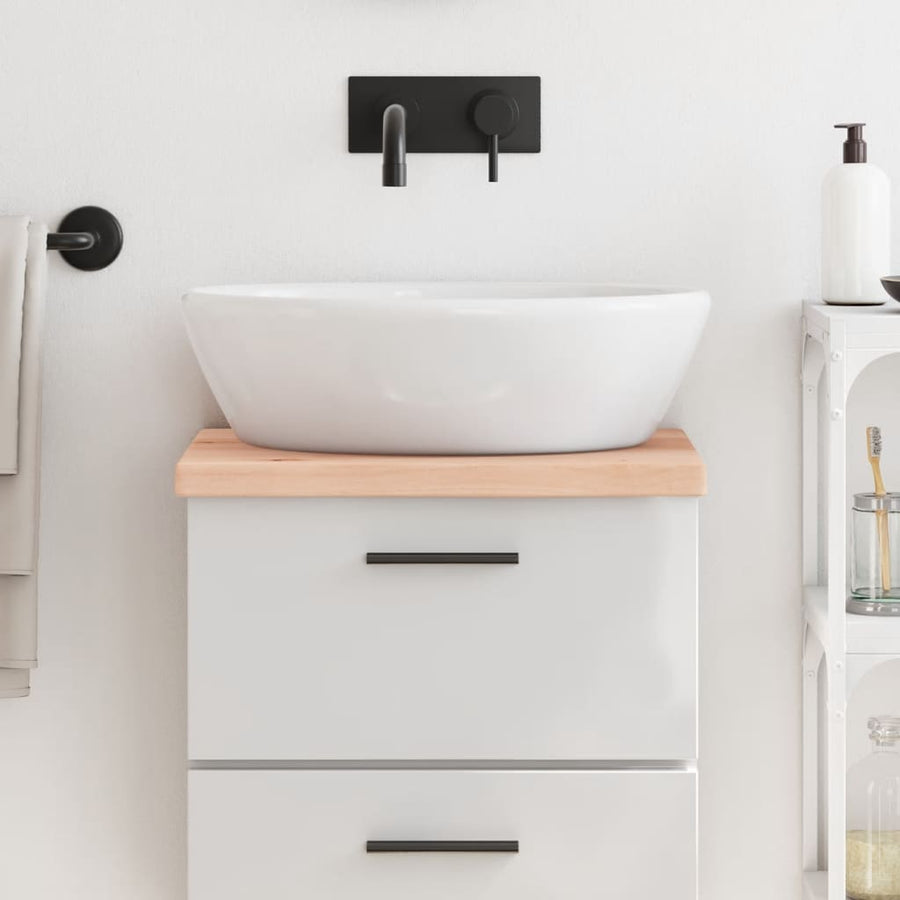 Bathroom Countertop Untreated Solid Wood