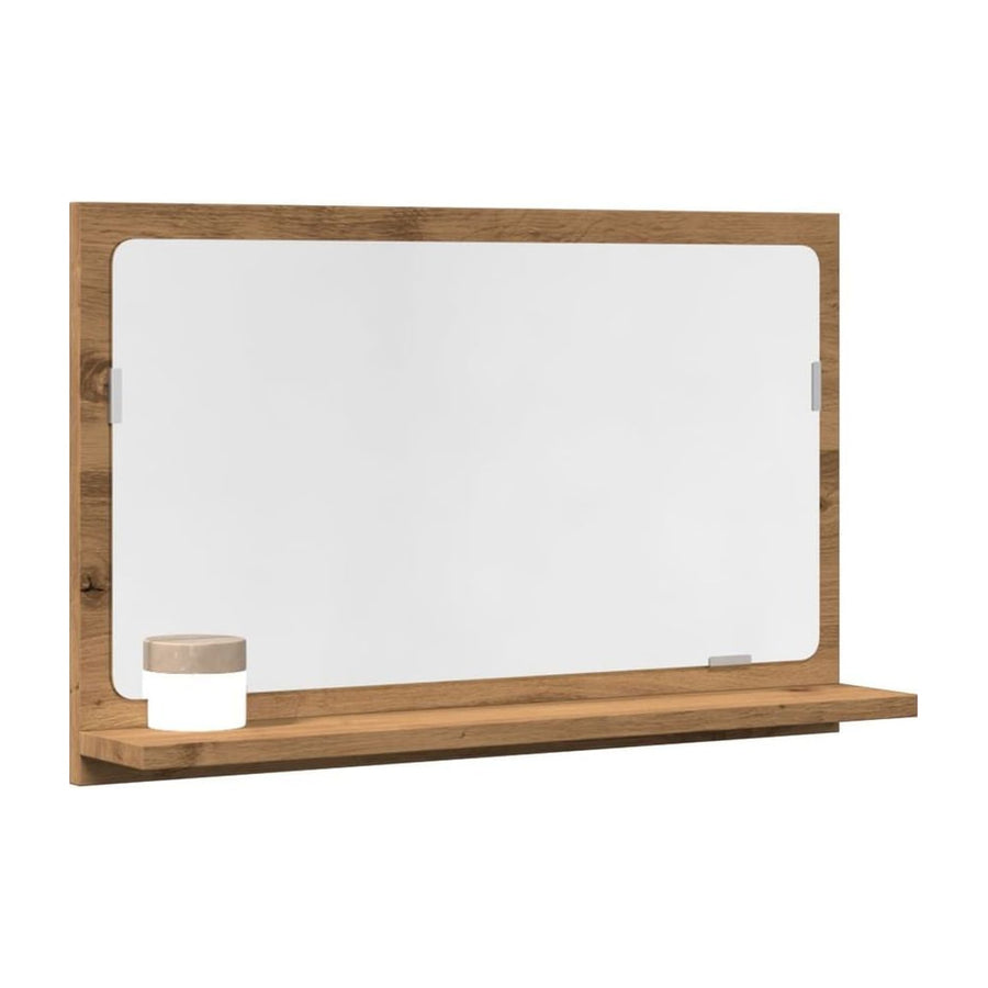 Bathroom Mirror Cabinet Artisan Oak Engineered Wood
