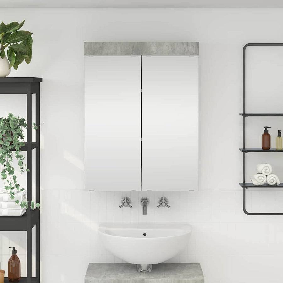Bathroom Mirror Cabinet TULUM Concrete Grey