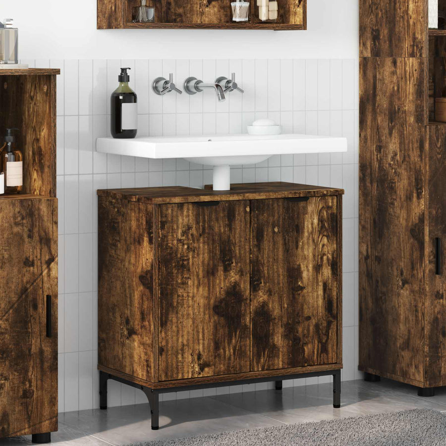 Bathroom Sink Cabinet Smoked Oak