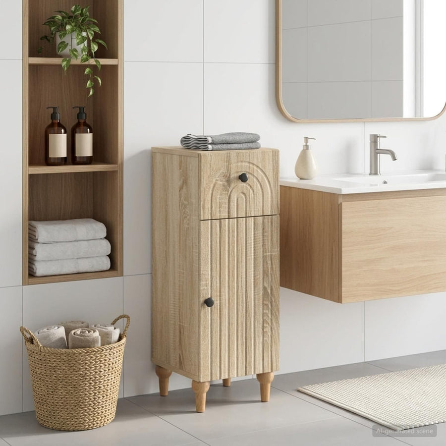 Bathroom Storage Cainet ALKMAAR Sonoma Oak