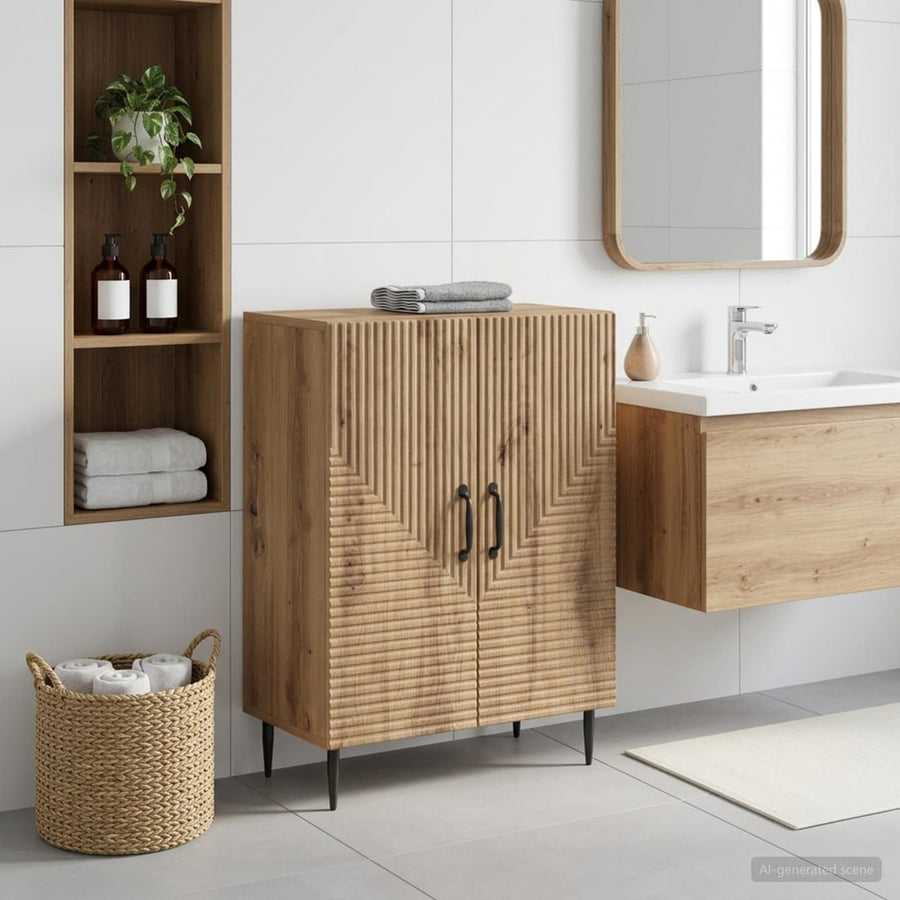 Bathroom Storage Cainet HAARLEM Artisan Oak