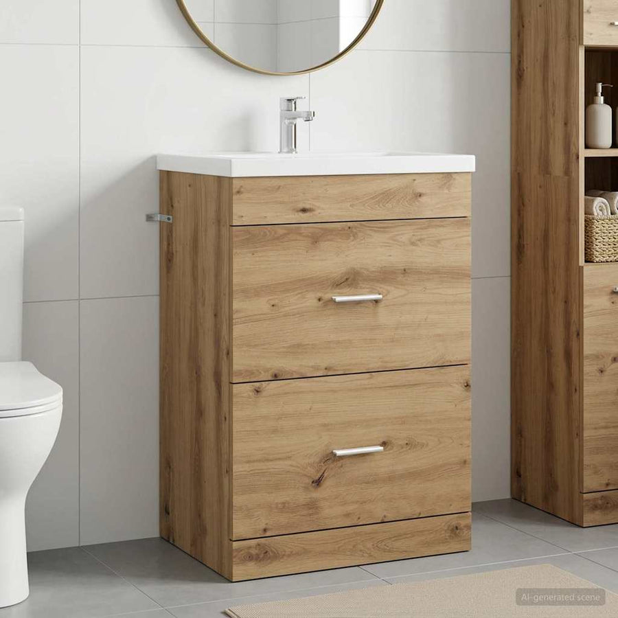 Bathroom Under Sink Cabinet Artisan Oak