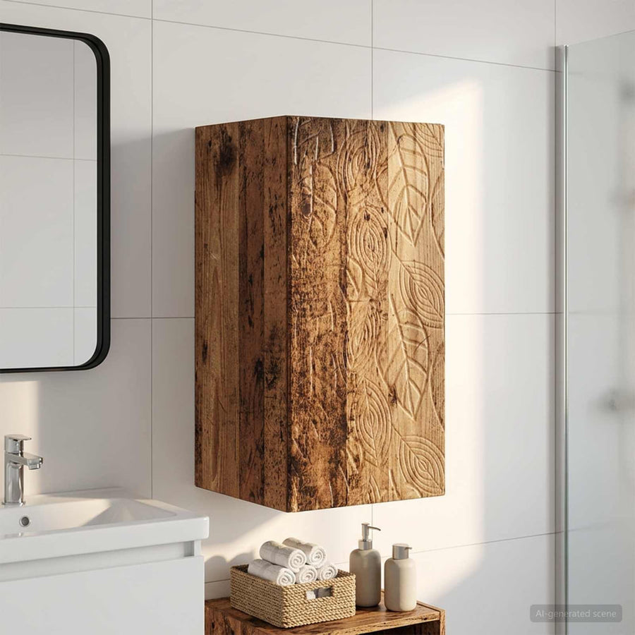 Bathroom Wall Cabinet DELFT Old Wood