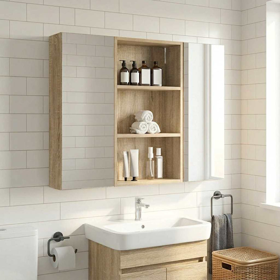 Bathroom Wall Cabinet Sonoma Oak
