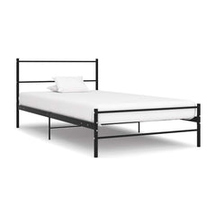 Bed Frame without Mattress Black Metal