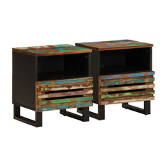 Bedside Cabinets 2 pcs Solid Wood Reclaimed