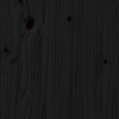 Black Solid Wood Pine