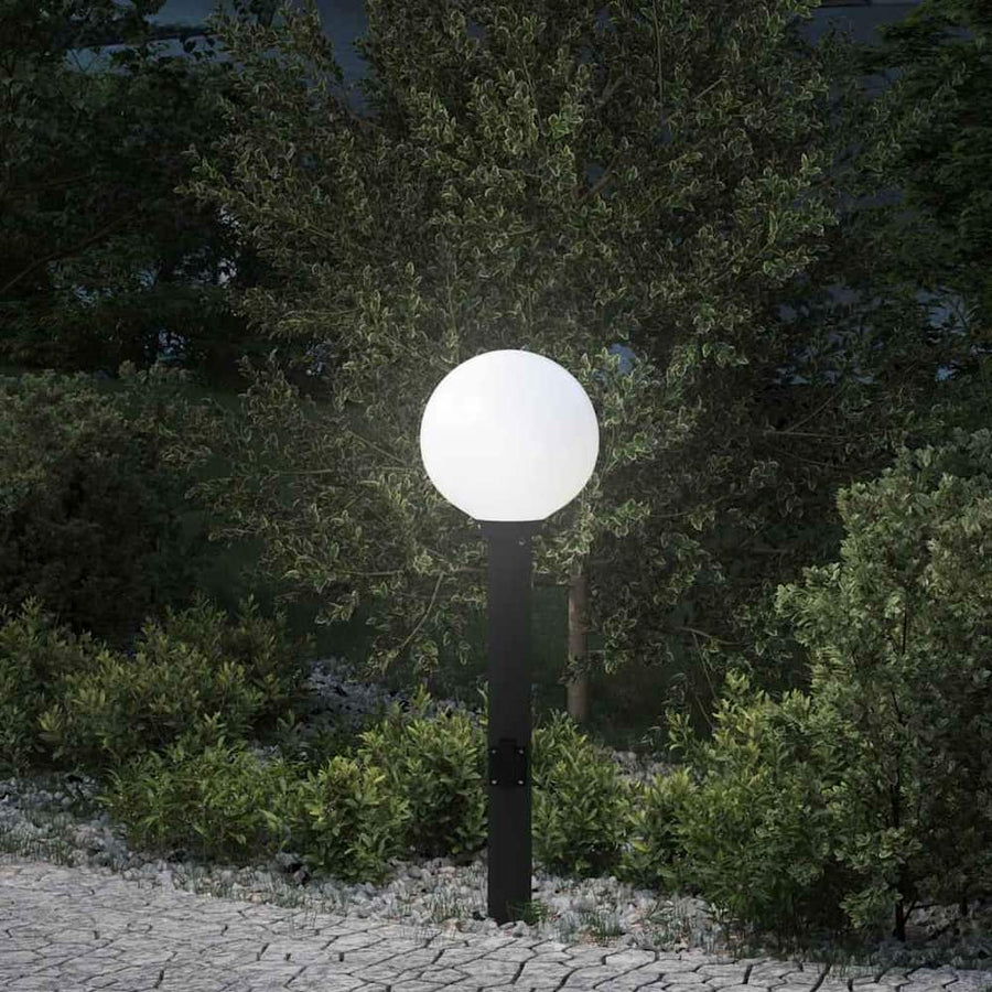 Bollard Light with Outlet 80 cm Black IP44