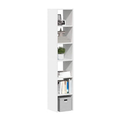 Bookcases 2 pcs Stackable White Engineered Wood