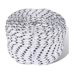 Braided Boat Rope Polyester 6 mm 250 m White