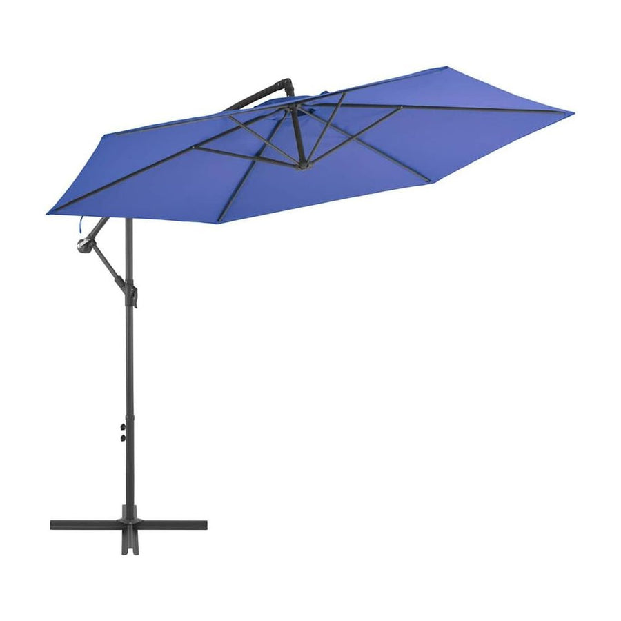 Cantilever Garden Parasol with Aluminium Pole 300 cm Blue