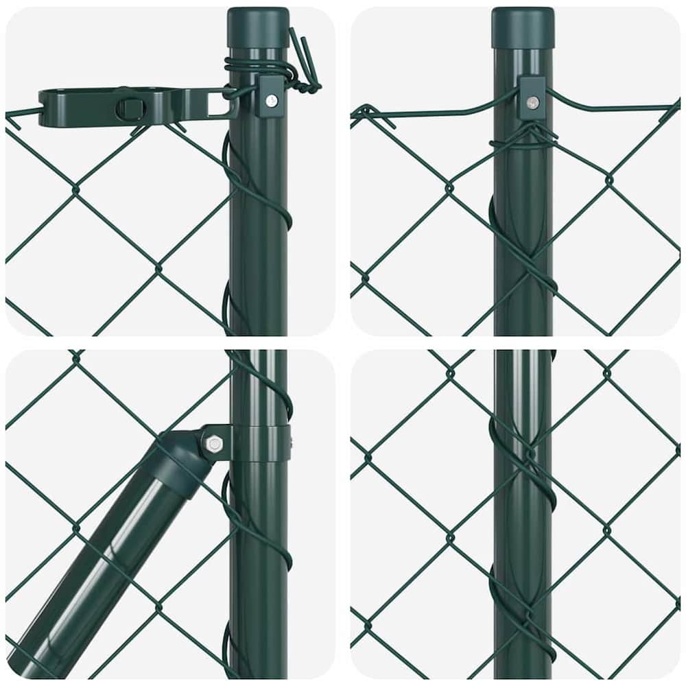 Chainlink Fence Concrete Base PVC-Coated Steel image
