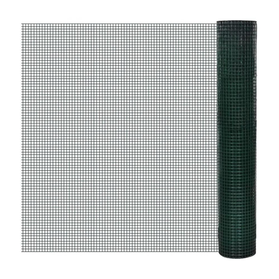Chicken Wire Fence Galvanised with PVC Coating Green