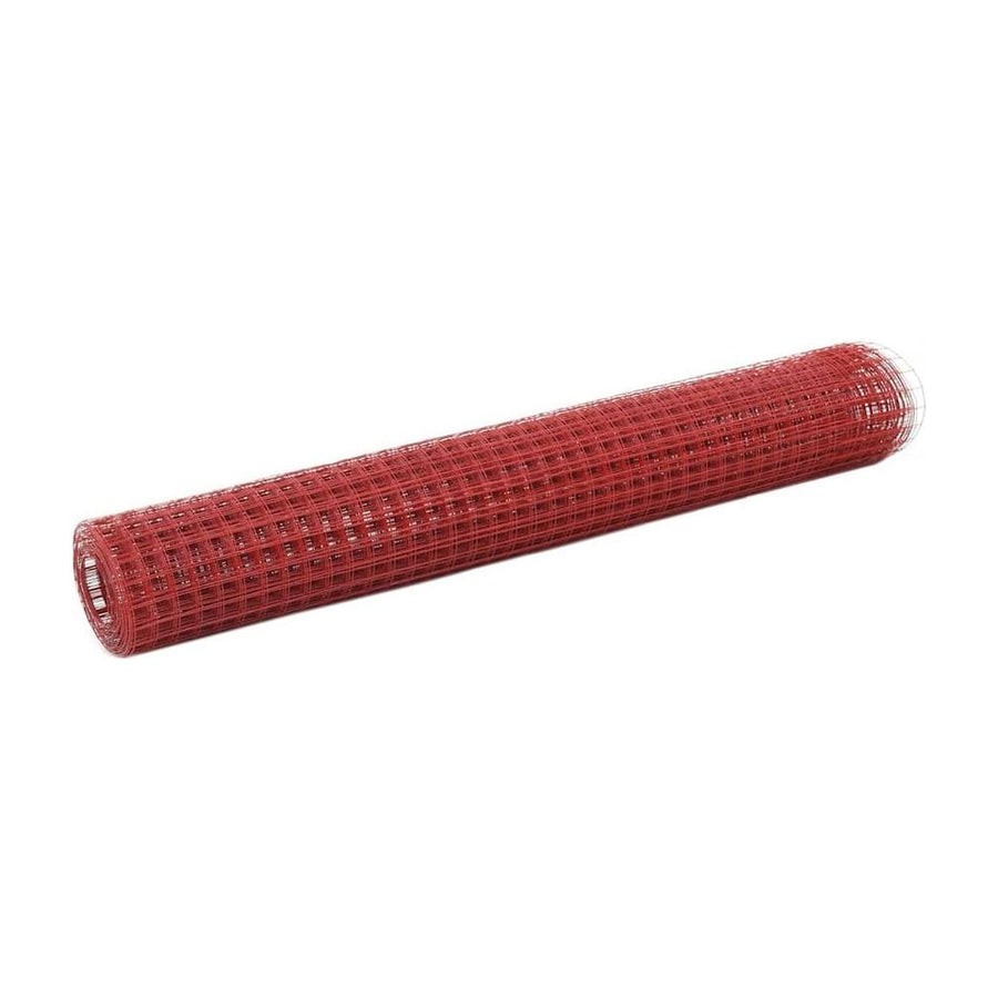 Chicken Wire Fence with PVC Coating Red