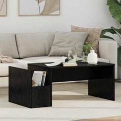 vidaXL Coffee Table Black Oak 90 x 45 x 35 cm Engineered Wood 1