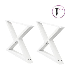 Coffee Table Legs 2 pcs White